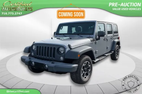 Silver 2014 Jeep Wrangler Unlimited Sport 4x4 for sale in Grand Island, NY