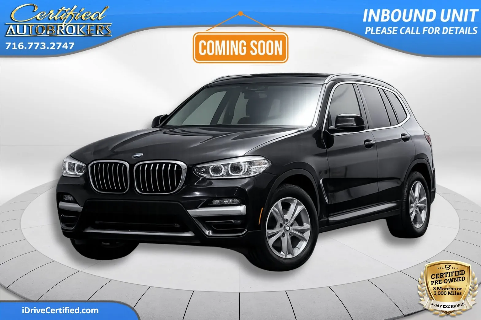 Black 2020 BMW X3 xDrive30i AWD for sale in Grand Island, NY