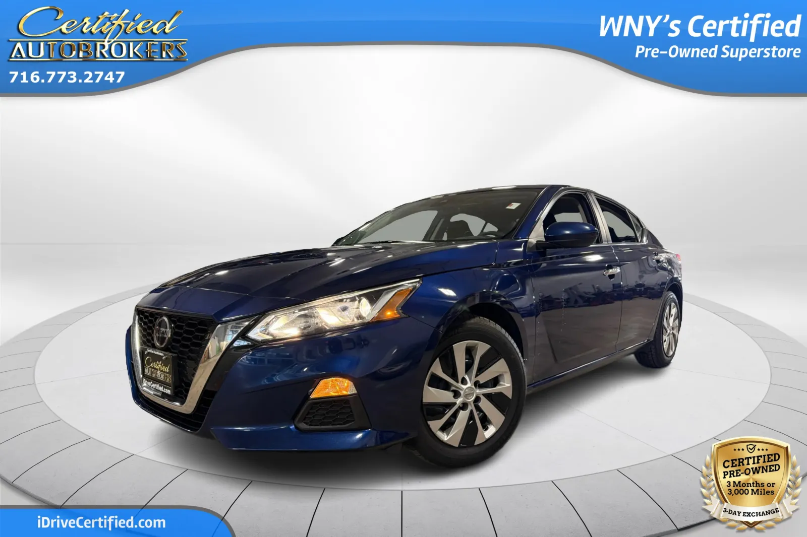 Blue 2021 Nissan Altima 2.5 S for sale in Grand Island, NY