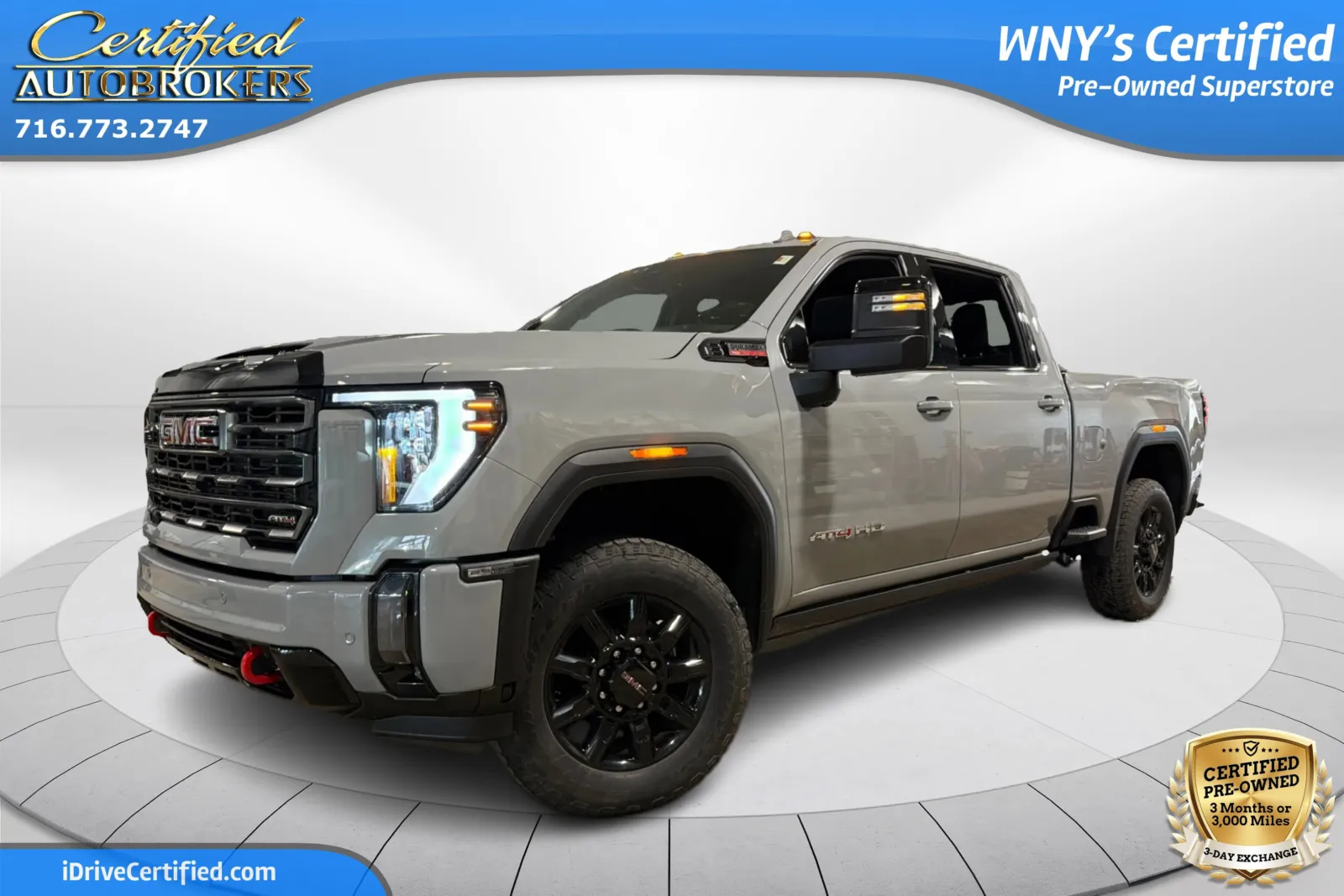 Gray 2024 GMC Sierra 2500HD AT4 4x4 for sale in Grand Island, NY