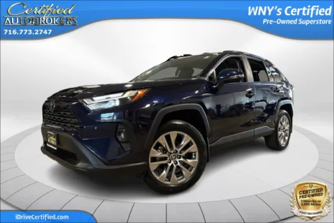 Blue 2024 Toyota RAV4 XLE Premium AWD for sale in Grand Island, NY