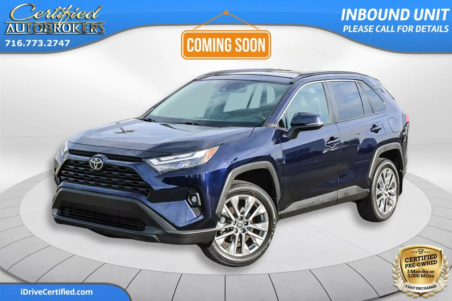 Blue 2024 Toyota RAV4 XLE Premium AWD for sale in Grand Island, NY