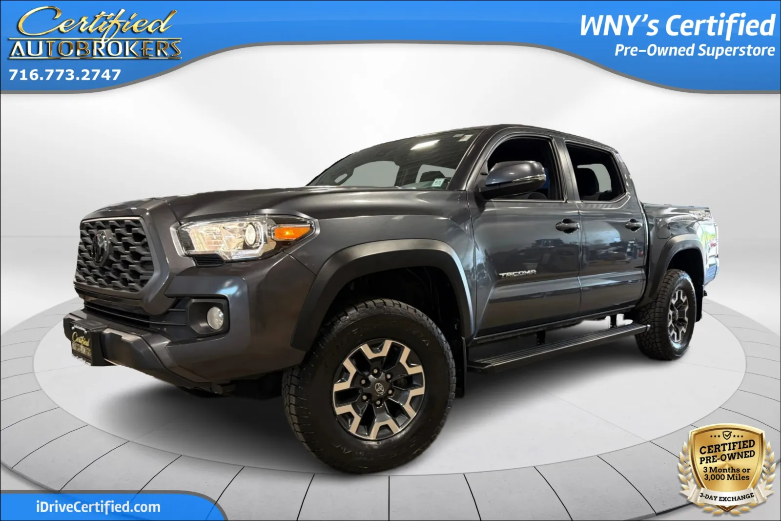 Gray 2022 Toyota Tacoma TRD Off Road 4x4 for sale in Grand Island, NY