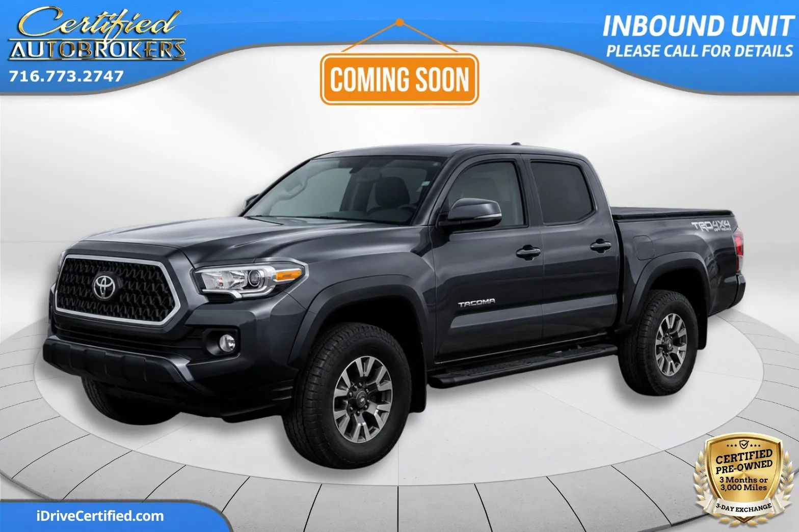 Gray 2022 Toyota Tacoma TRD Off Road 4x4 for sale in Grand Island, NY