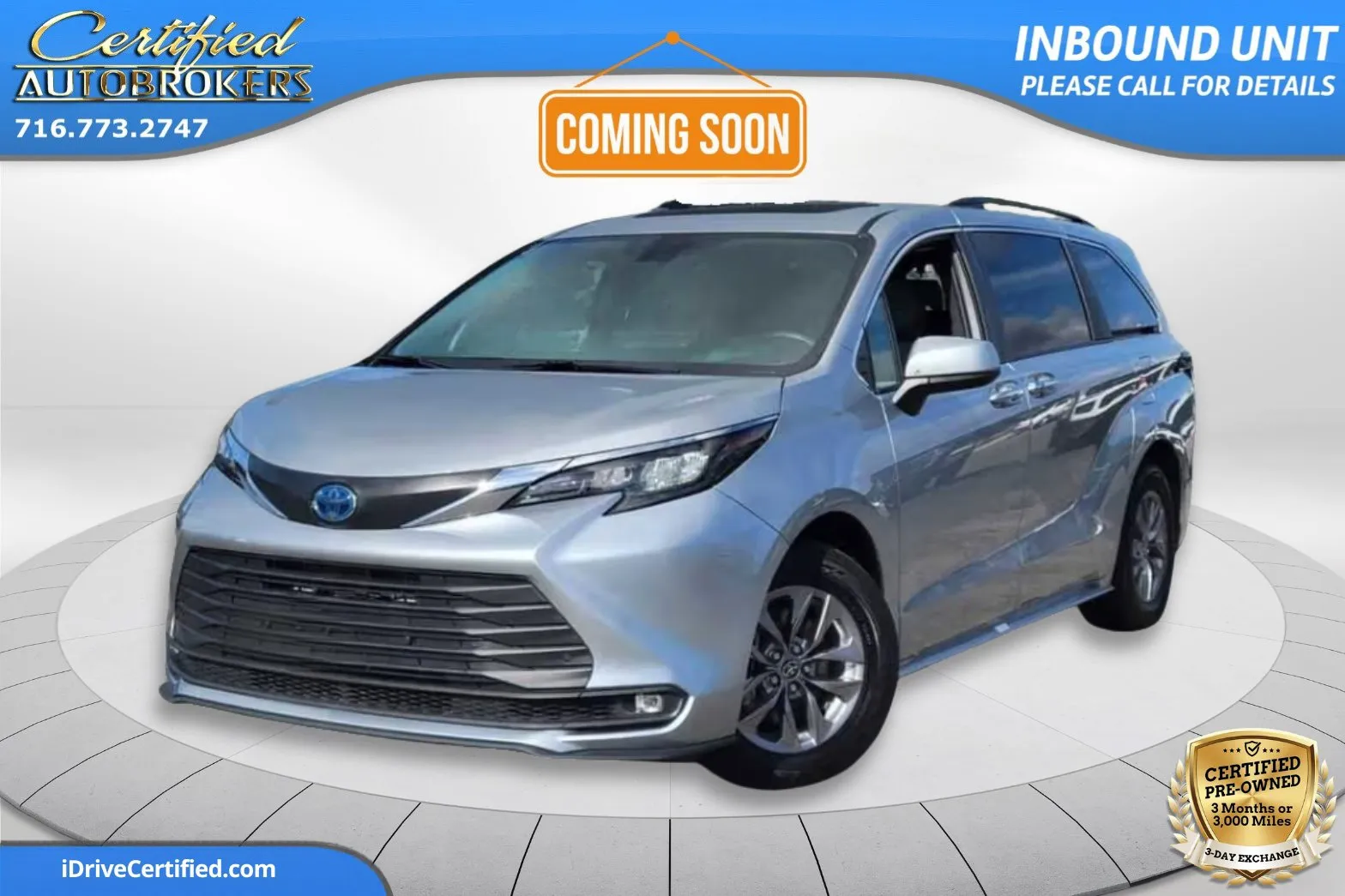 Silver 2025 Toyota Sienna XLE AWD for sale in Grand Island, NY