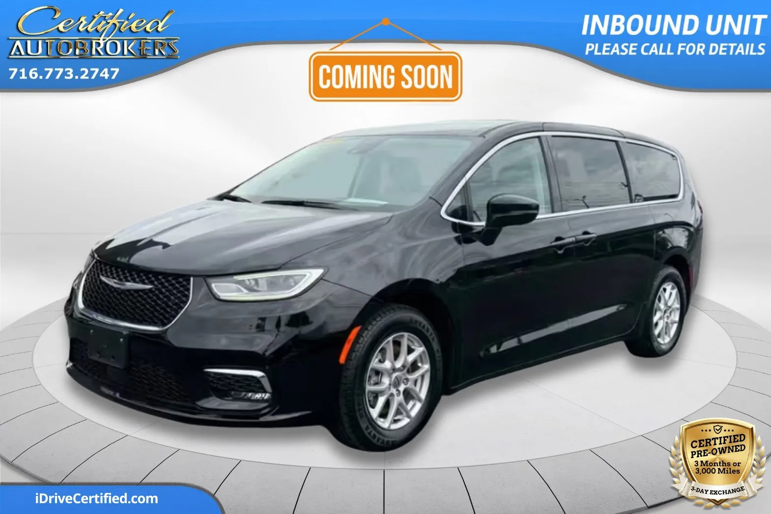 Black 2024 Chrysler Pacifica Touring L for sale in Grand Island, NY