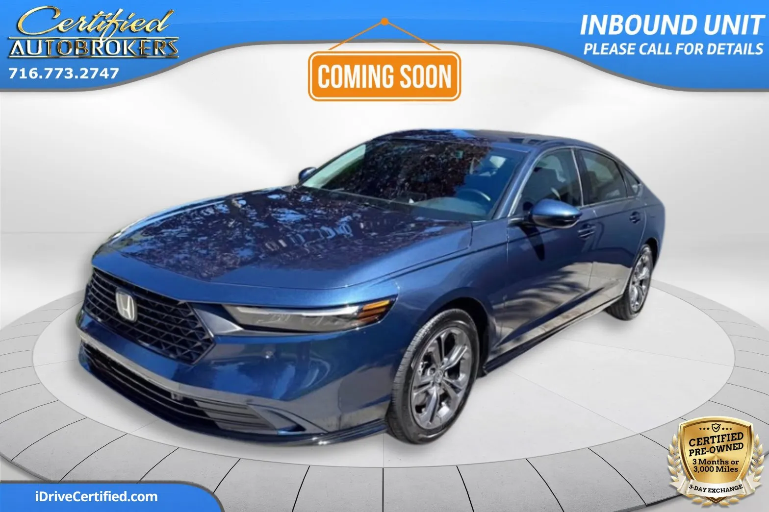 Blue 2025 Honda Accord Hybrid EX-L for sale in Grand Island, NY
