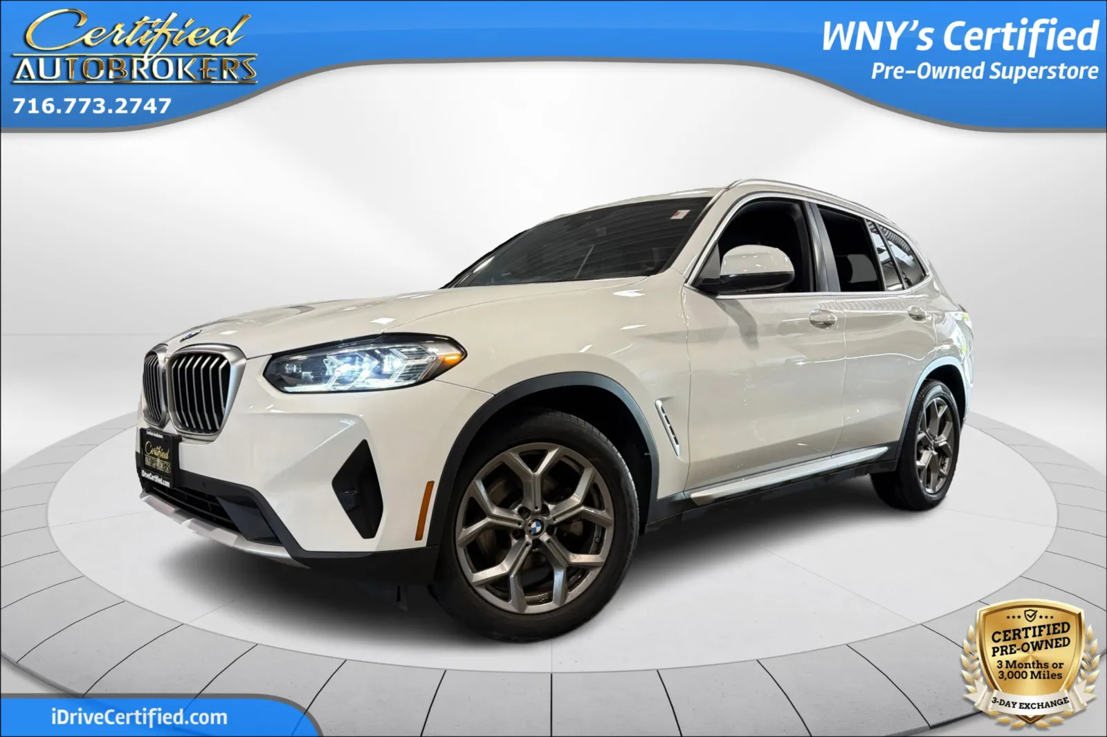 White 2024 BMW X3 xDrive30i AWD for sale in Grand Island, NY