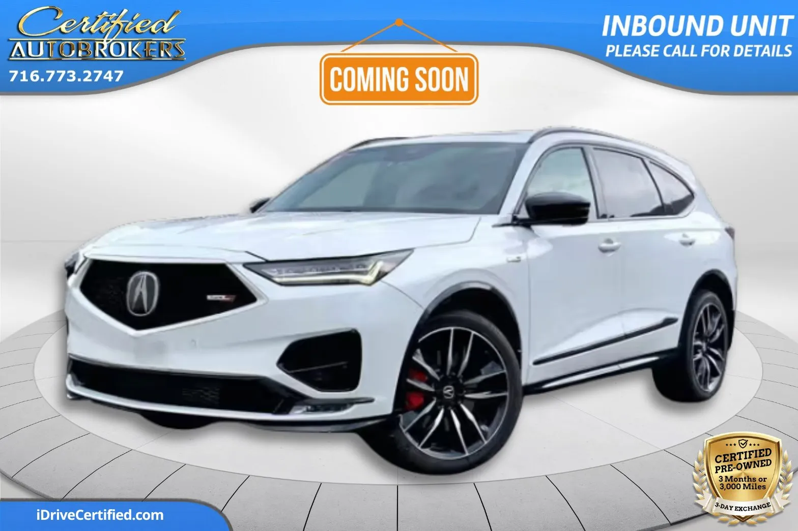 White 2022 Acura MDX Type S w/Advance Package AWD for sale in Grand Island, NY