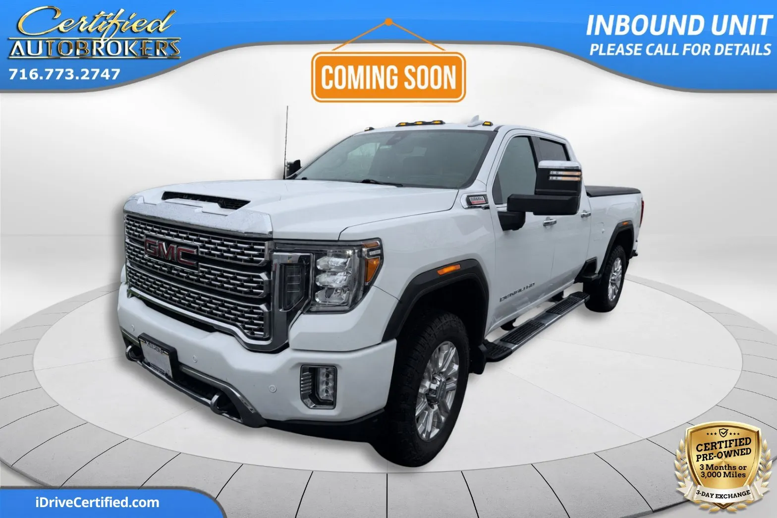 White 2021 GMC Sierra 3500HD Denali LB 4x4 for sale in Grand Island, NY