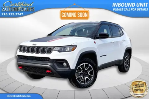 White 2025 Jeep Compass Trailhawk 4x4 for sale in Grand Island, NY