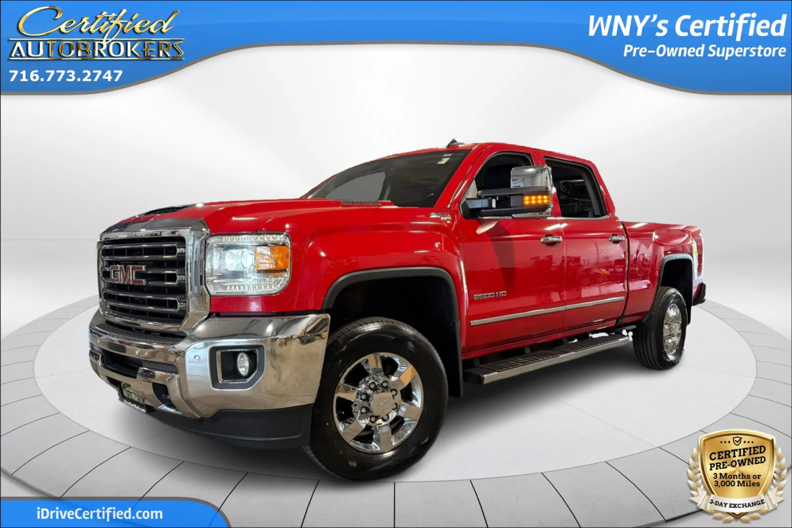 Red 2018 GMC Sierra 2500HD SLT Z71 4x4 for sale in Grand Island, NY