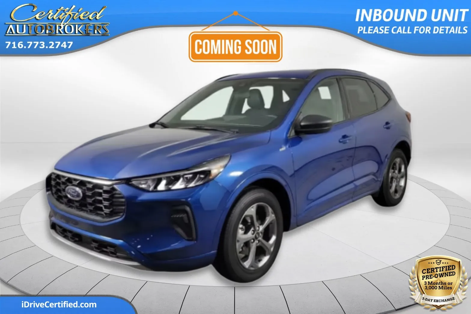 Blue 2023 Ford Escape ST-Line AWD for sale in Grand Island, NY