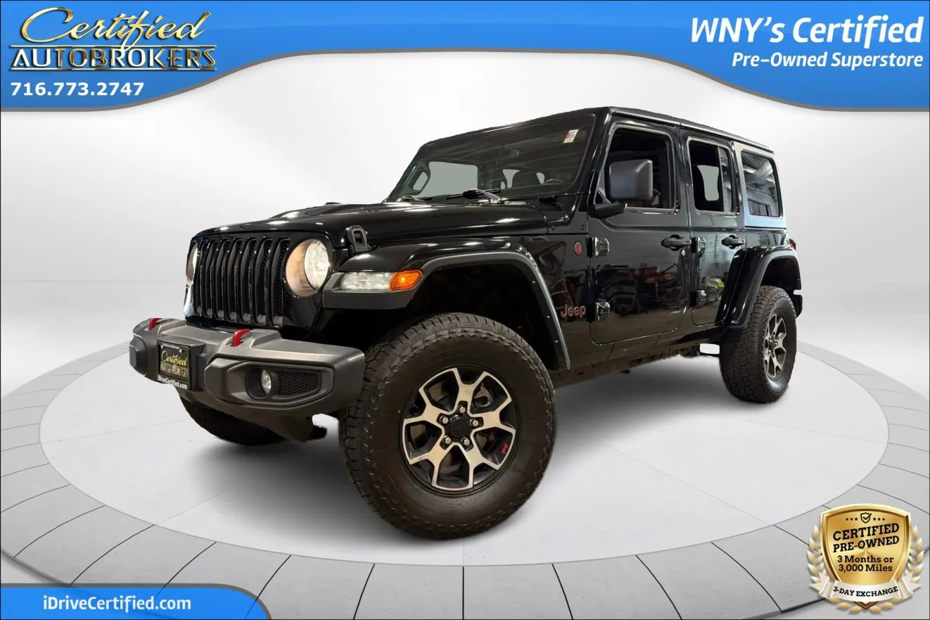 Black 2022 Jeep Wrangler Unlimited Rubicon 4x4 for sale in Grand Island, NY