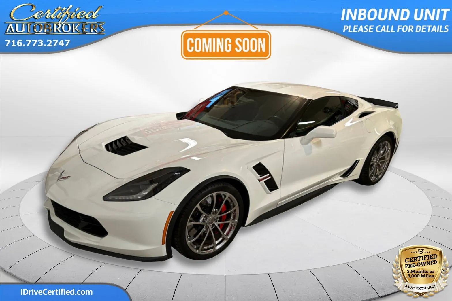 White 2019 Chevrolet Corvette Grand Sport 2LT for sale in Grand Island, NY