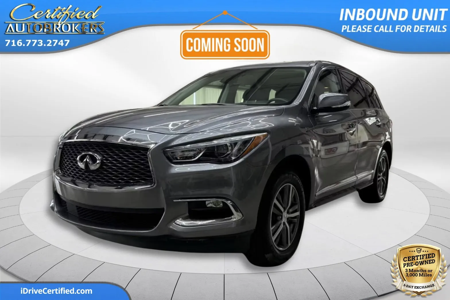 Gray 2020 INFINITI QX60 PURE AWD for sale in Grand Island, NY