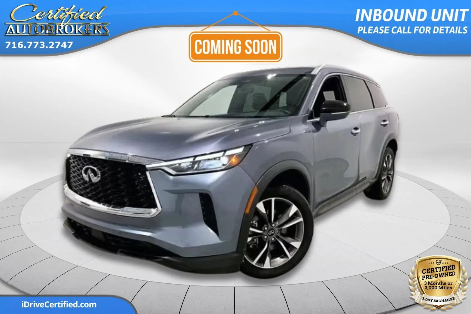 Gray 2022 INFINITI QX60 LUXE AWD for sale in Grand Island, NY
