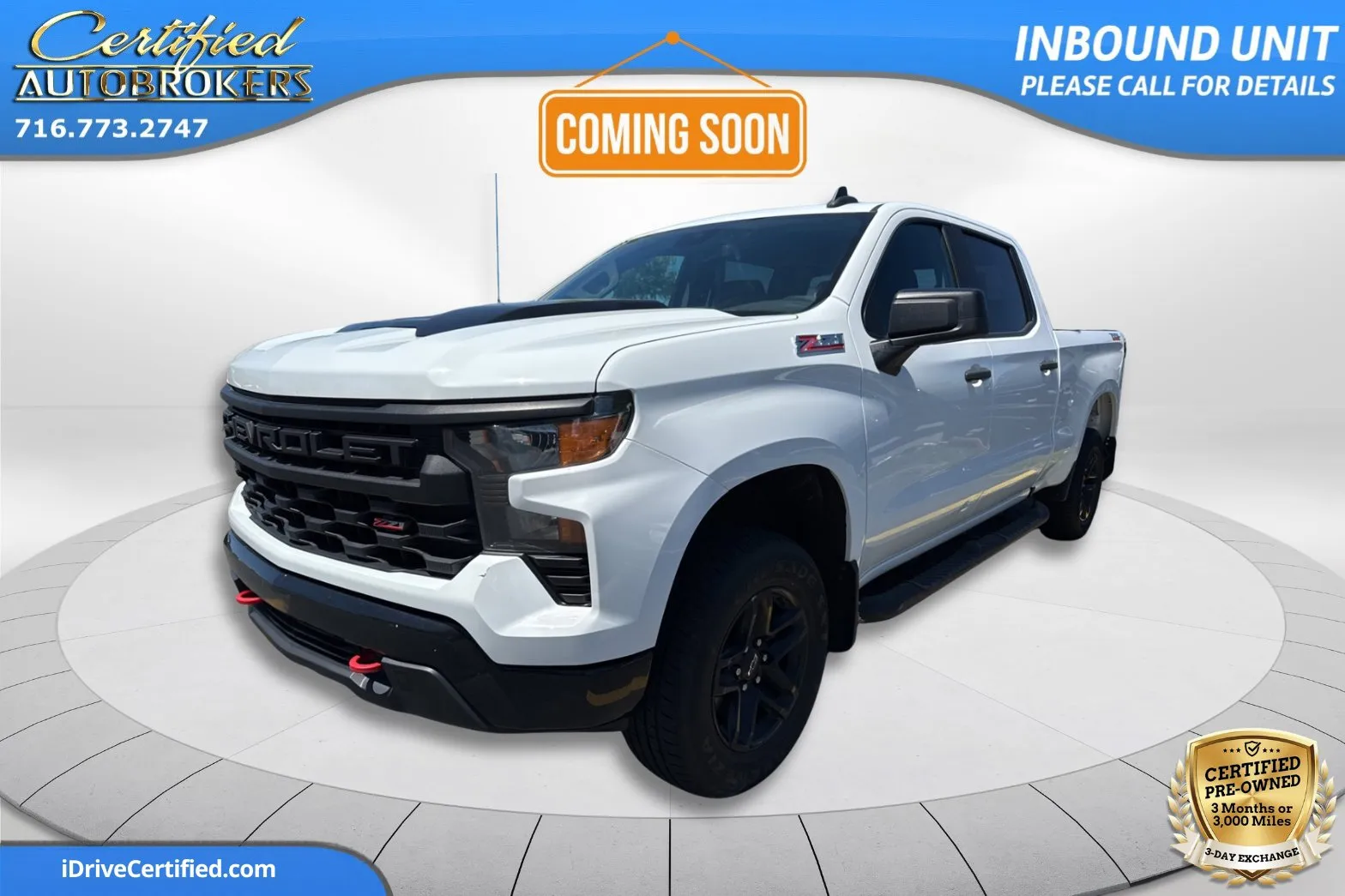 White 2022 Chevrolet Silverado 1500 Custom Trail Boss Z71 4x4 for sale in Grand Island, NY