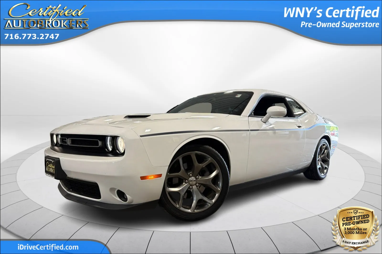 White 2016 Dodge Challenger SXT for sale in Grand Island, NY