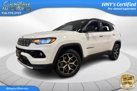 White 2025 Jeep Compass Limited for sale in Grand Island, NY
