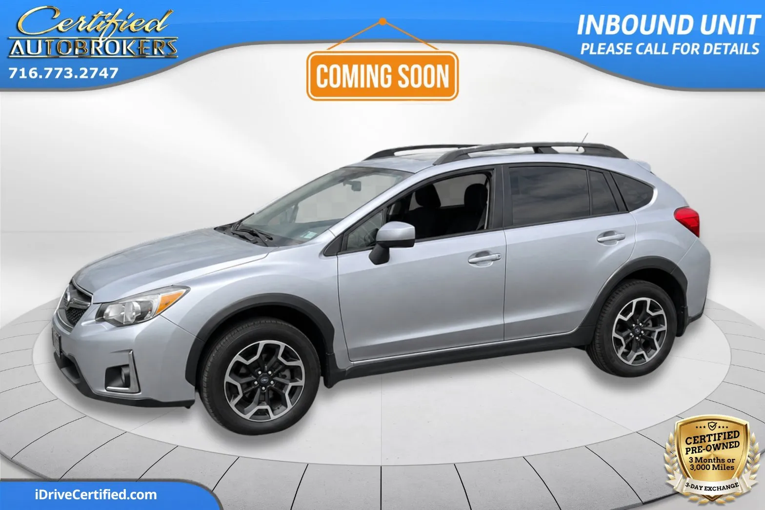 Silver 2016 Subaru Crosstrek Premium AWD for sale in Grand Island, NY