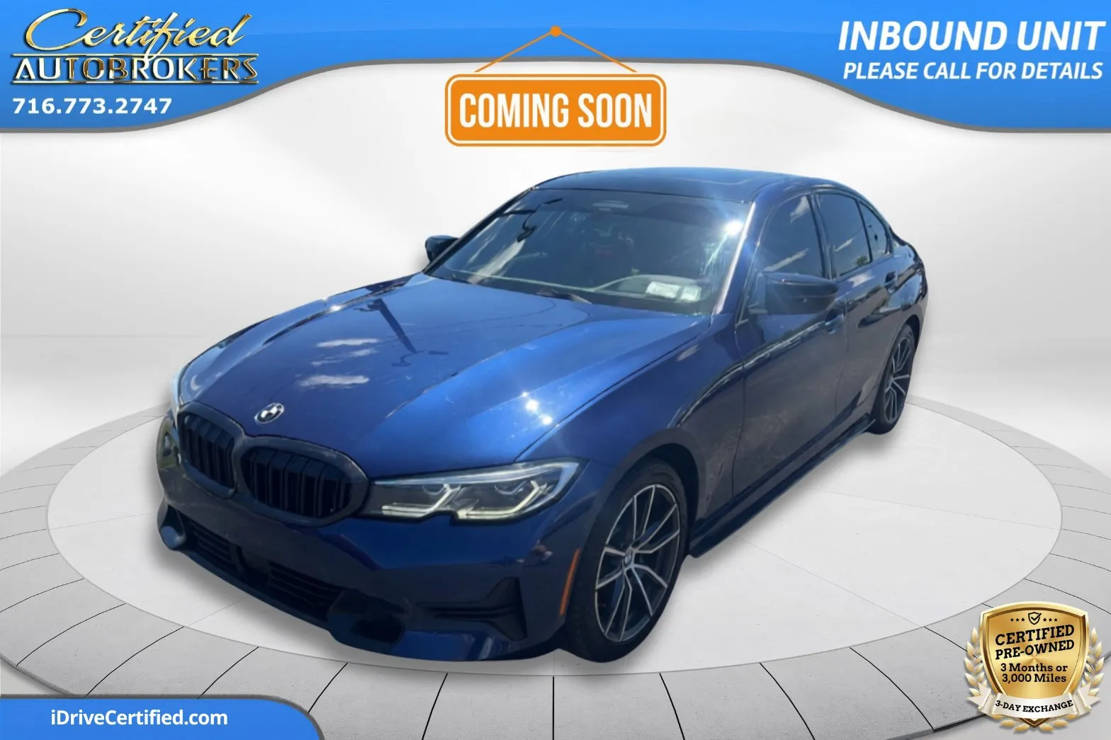 Blue 2020 BMW 3 Series 330i xDrive AWD for sale in Grand Island, NY
