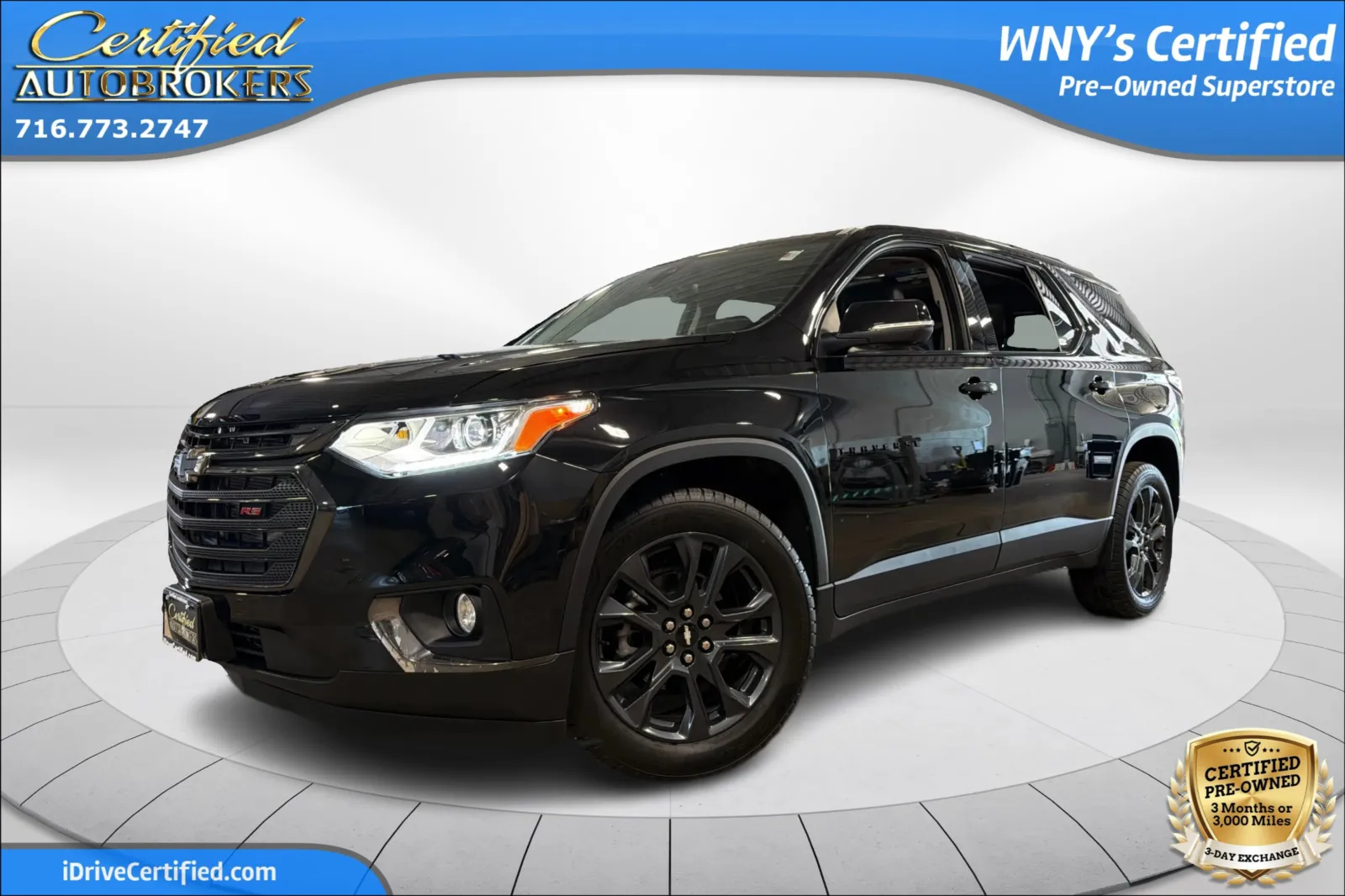 Black 2021 Chevrolet Traverse RS AWD for sale in Grand Island, NY