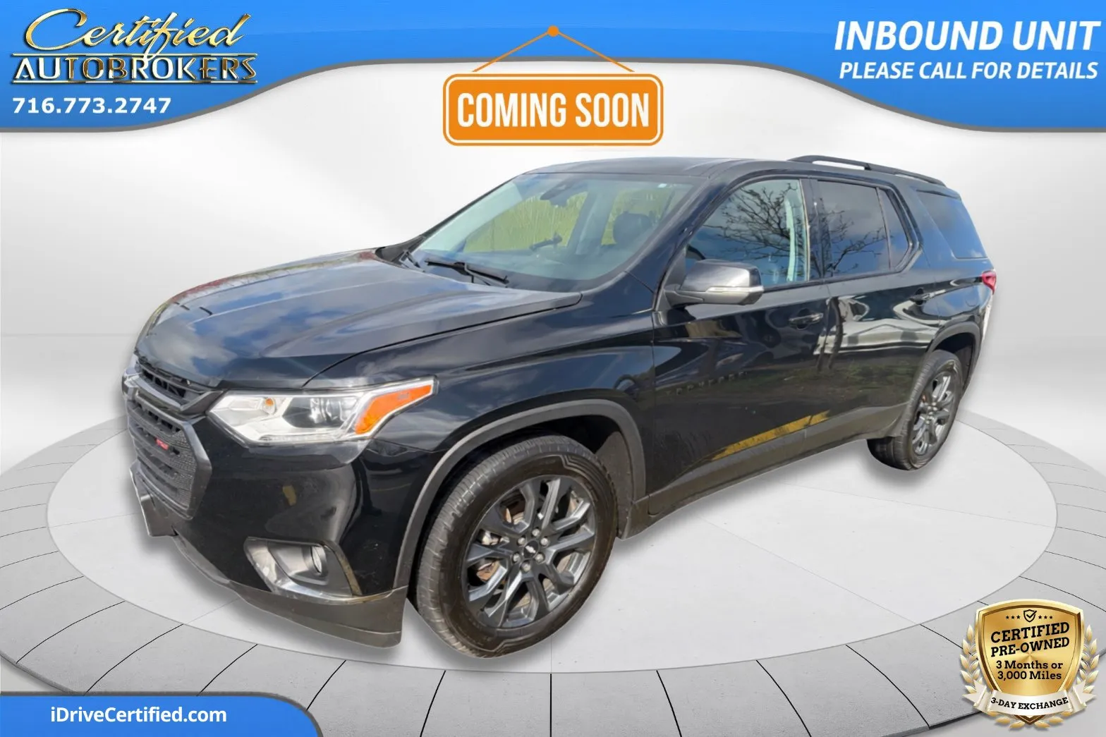 Black 2021 Chevrolet Traverse RS AWD for sale in Grand Island, NY