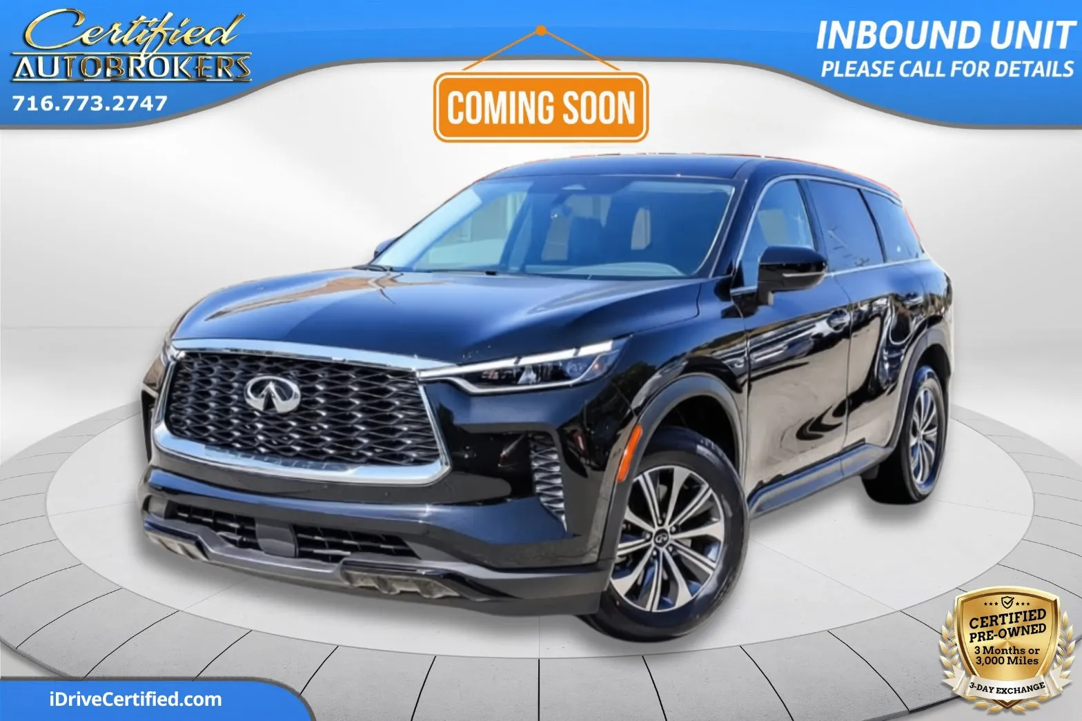 Black 2024 INFINITI QX60 PURE AWD for sale in Grand Island, NY
