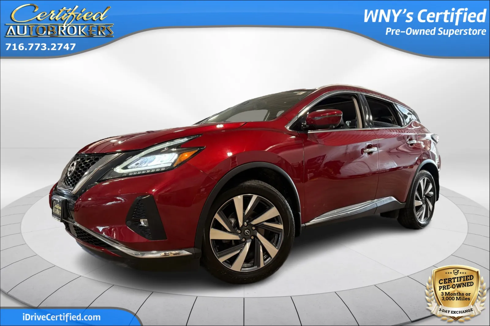 Red 2023 Nissan Murano SL AWD for sale in Grand Island, NY