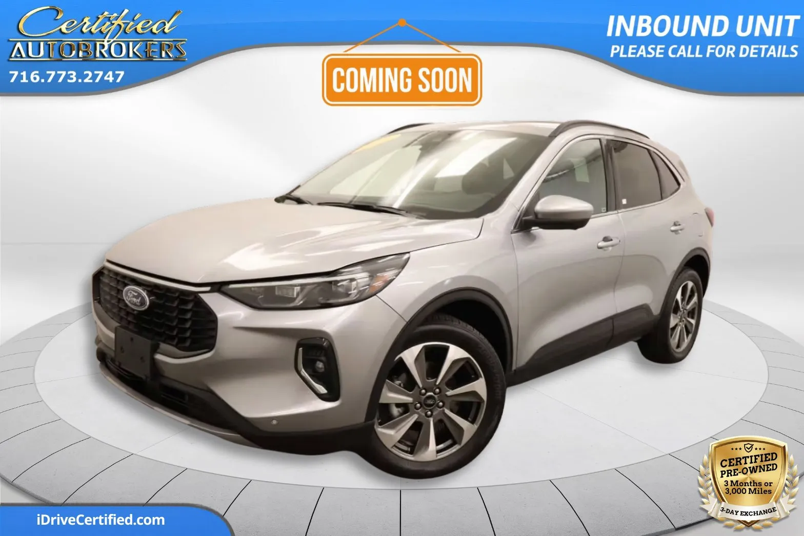 Silver 2023 Ford Escape Platinum AWD for sale in Grand Island, NY