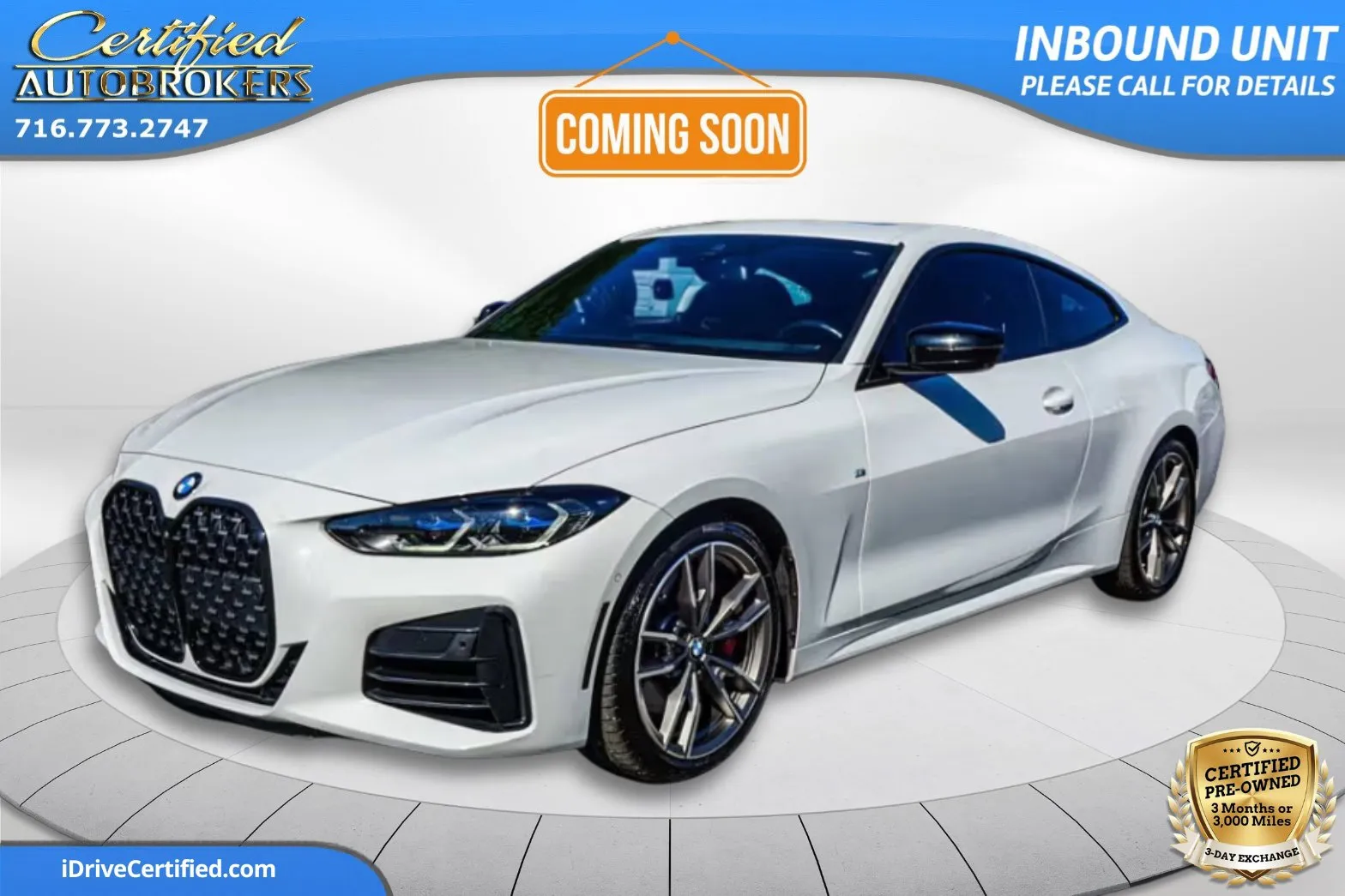White 2024 BMW 4 Series M440i xDrive AWD for sale in Grand Island, NY