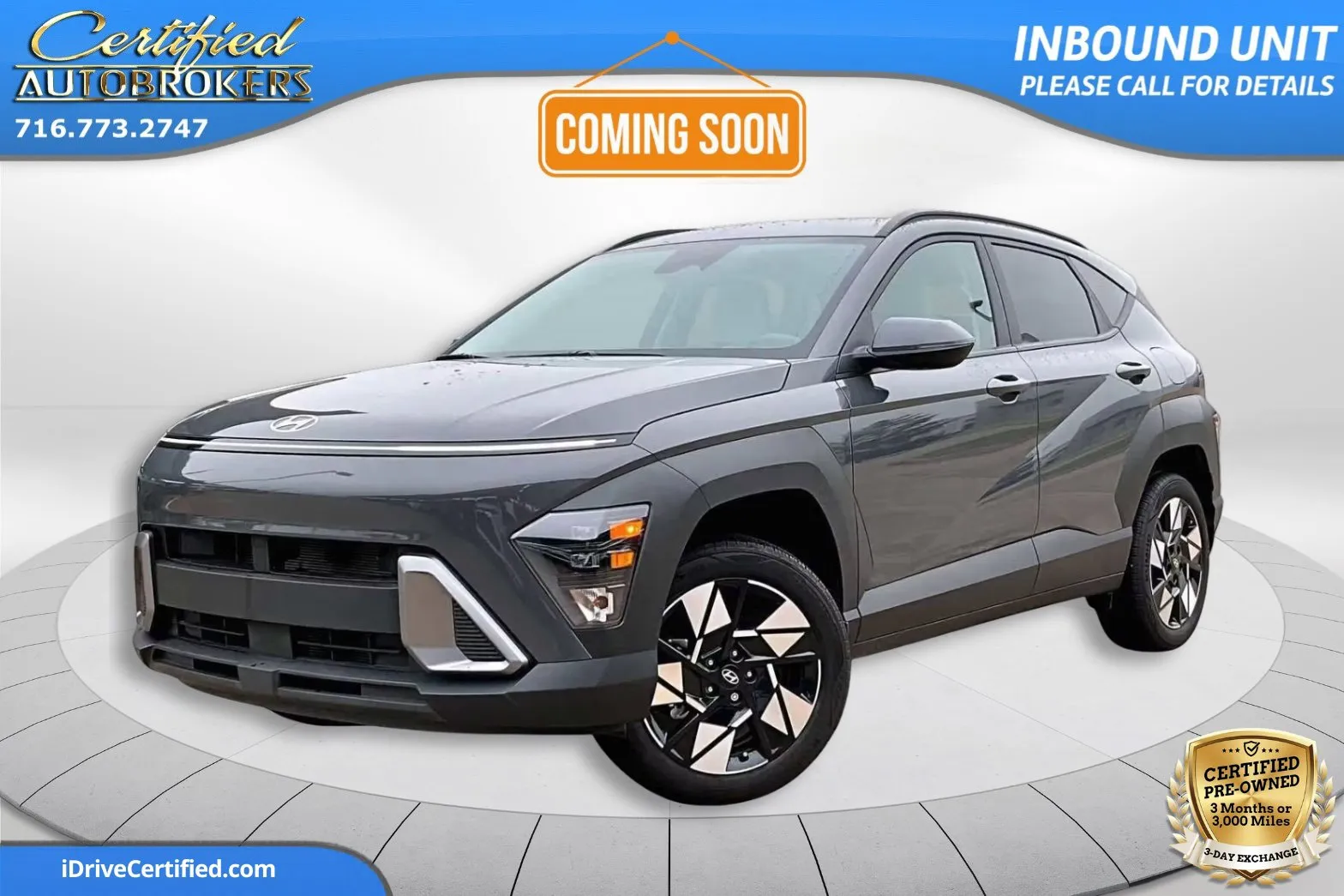 Gray 2025 Hyundai Kona SEL AWD for sale in Grand Island, NY