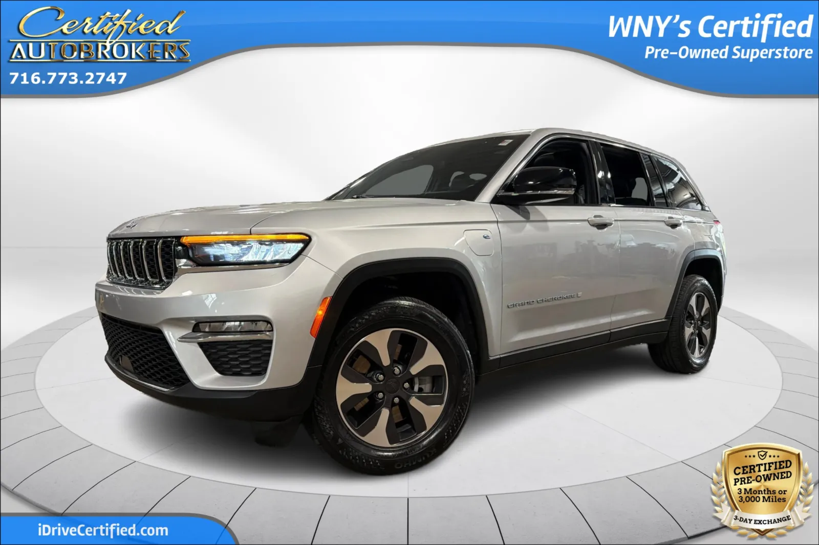 Silver 2024 Jeep Grand Cherokee 4xe for sale in Grand Island, NY