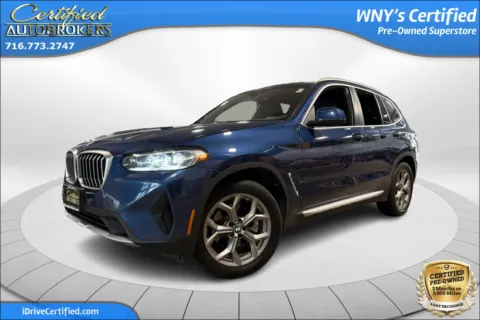 Blue 2024 BMW X3 xDrive30i AWD for sale in Grand Island, NY