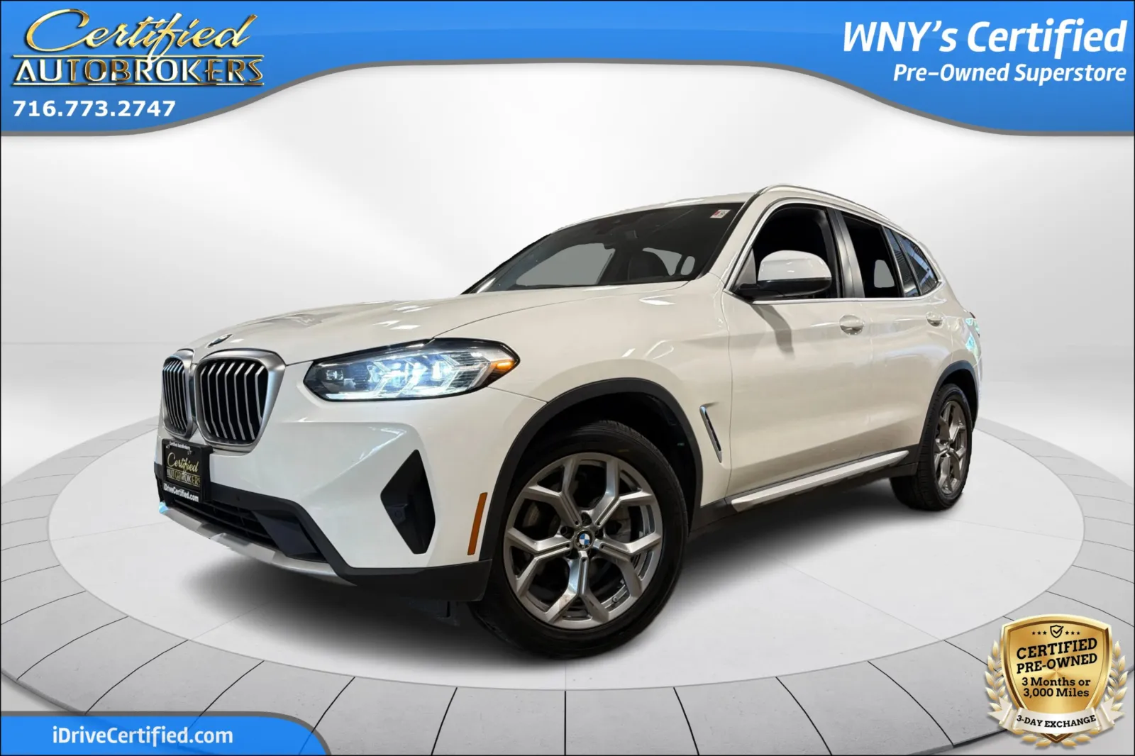 White 2024 BMW X3 xDrive30i AWD for sale in Grand Island, NY