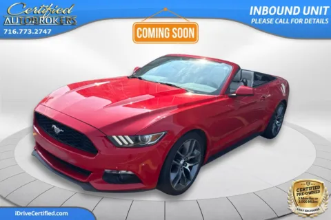 Red 2017 Ford Mustang EcoBoost Premium Convertible for sale in Grand Island, NY