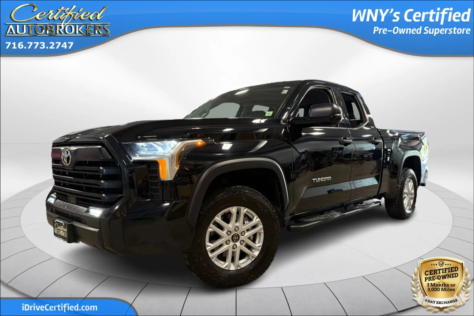 Black 2022 Toyota Tundra SR5 4x4 for sale in Grand Island, NY