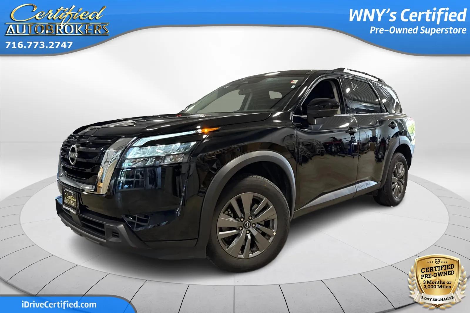 Black 2025 Nissan Pathfinder SV 4x4 for sale in Grand Island, NY