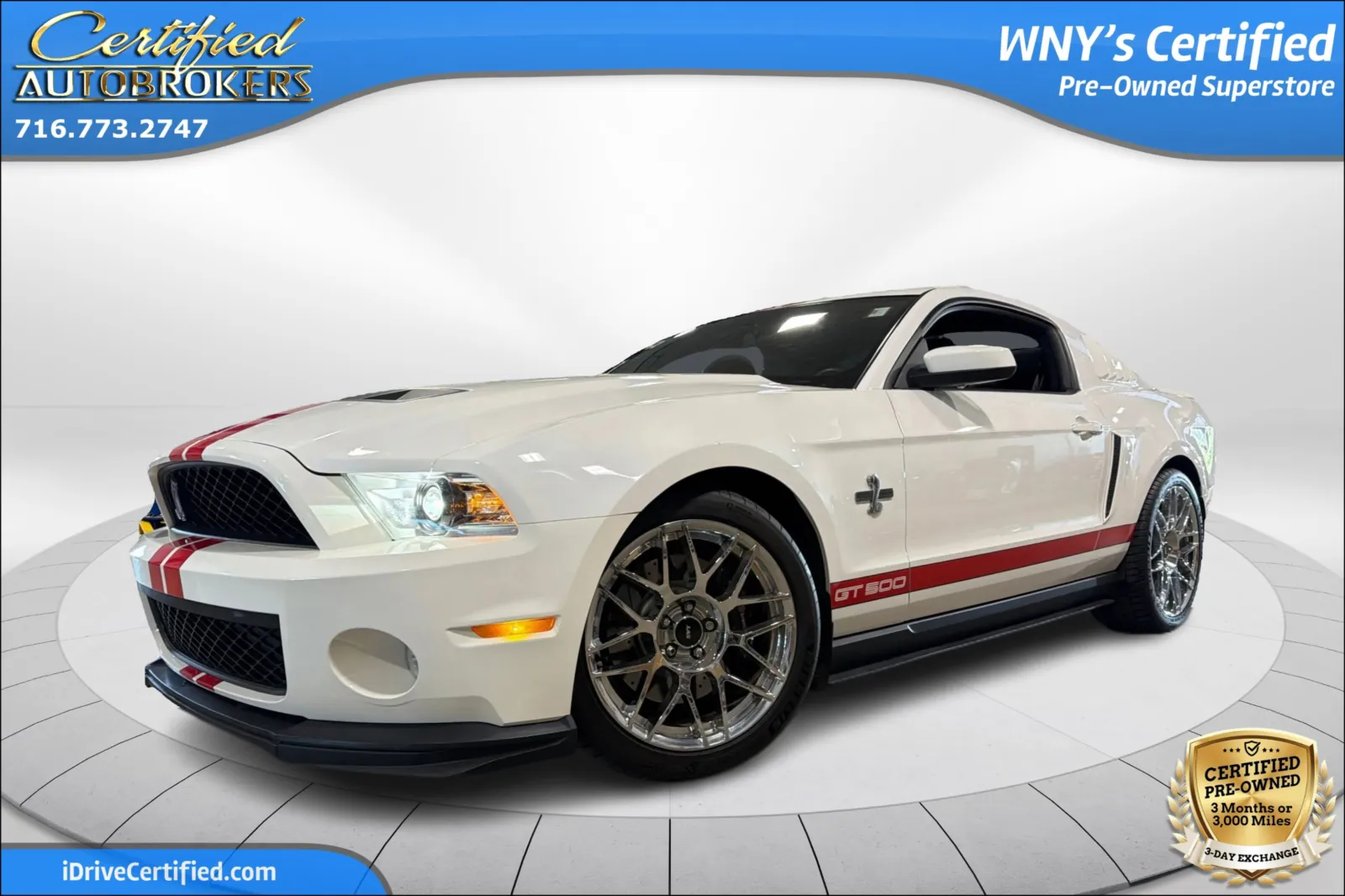 White 2011 Ford Mustang GT500 for sale in Grand Island, NY