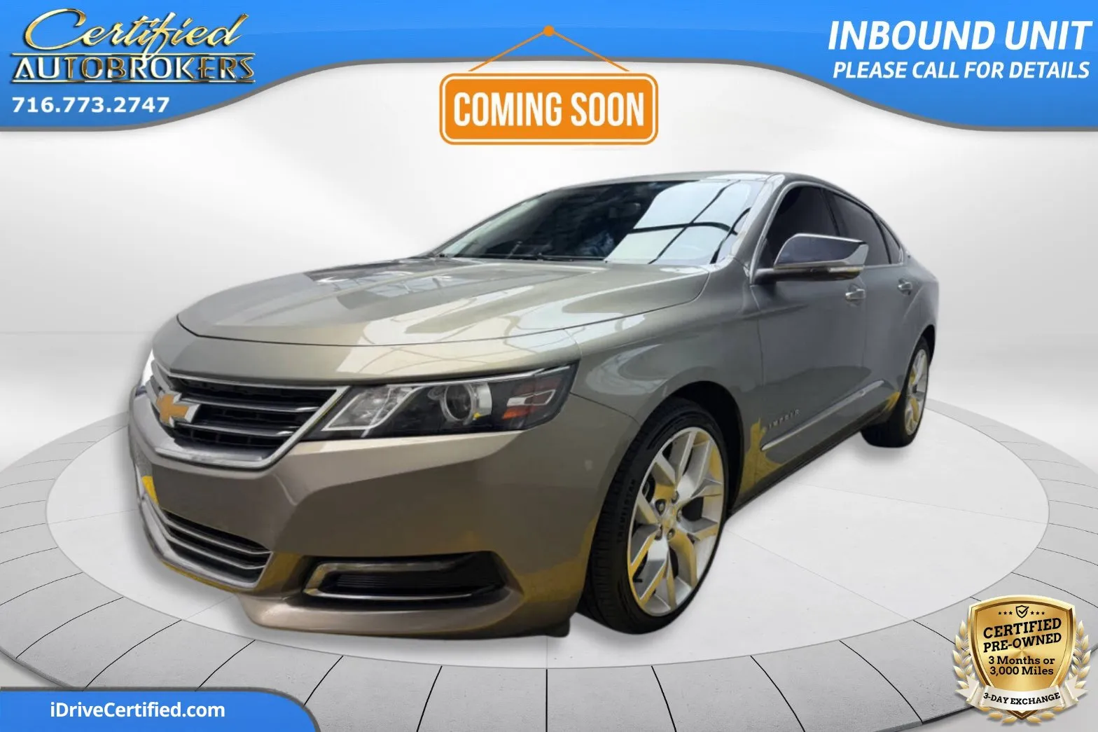 Gray 2019 Chevrolet Impala Premier for sale in Grand Island, NY