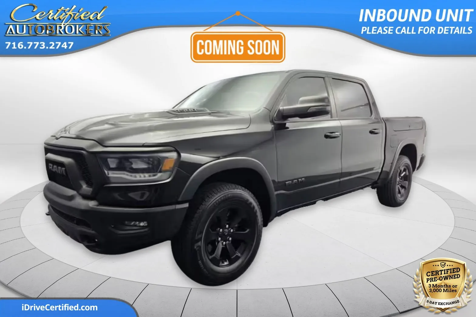 Black 2023 Ram 1500 Rebel Night 4x4 for sale in Grand Island, NY
