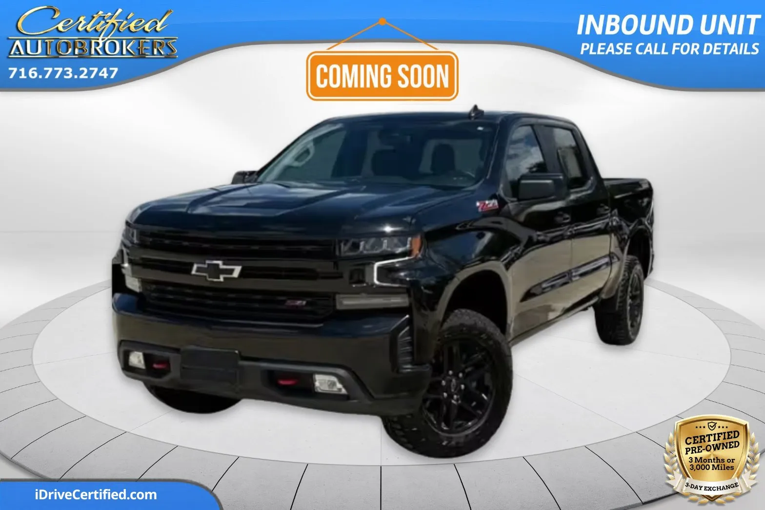 Black 2021 Chevrolet Silverado 1500 LT Trail Boss Z71 4x4 for sale in Grand Island, NY