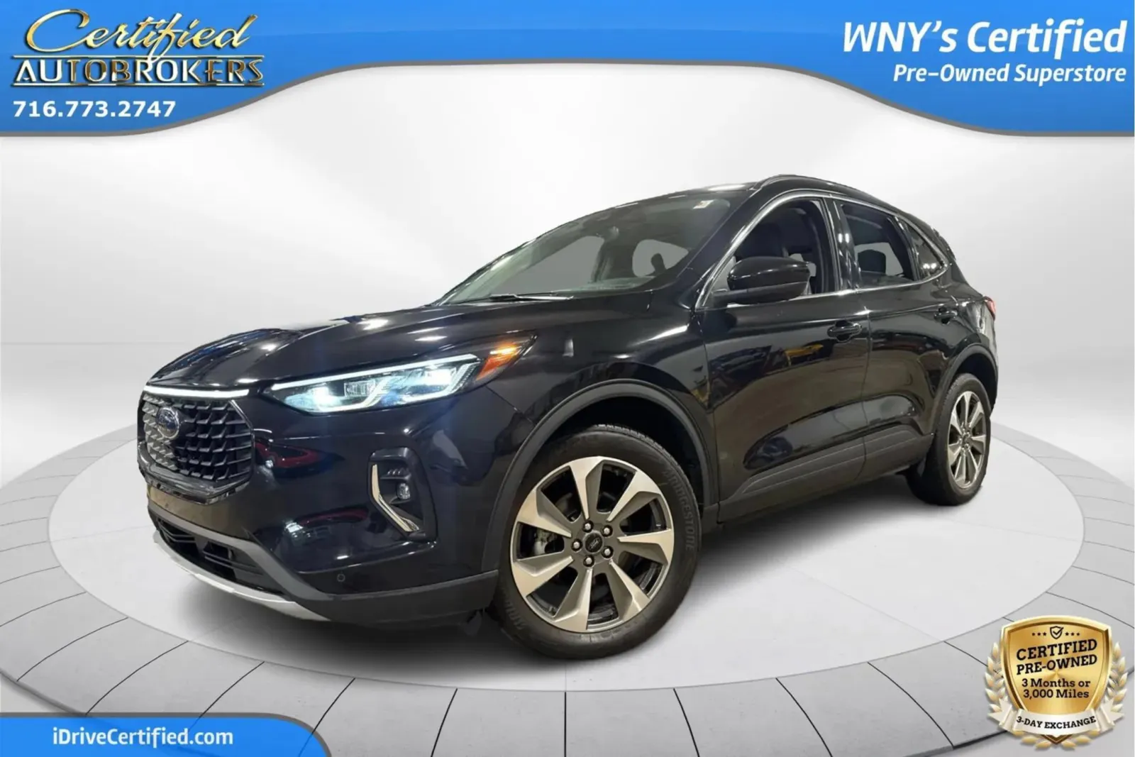 Black 2023 Ford Escape Platinum AWD for sale in Grand Island, NY