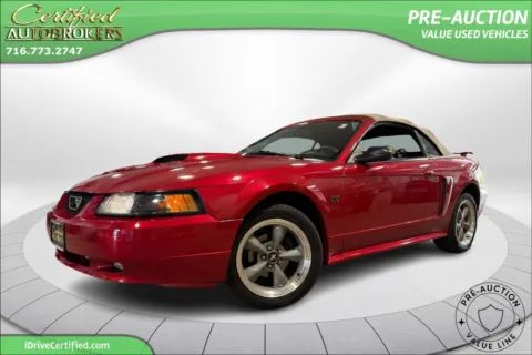 Red 2002 Ford Mustang GT Deluxe Convertible for sale in Grand Island, NY