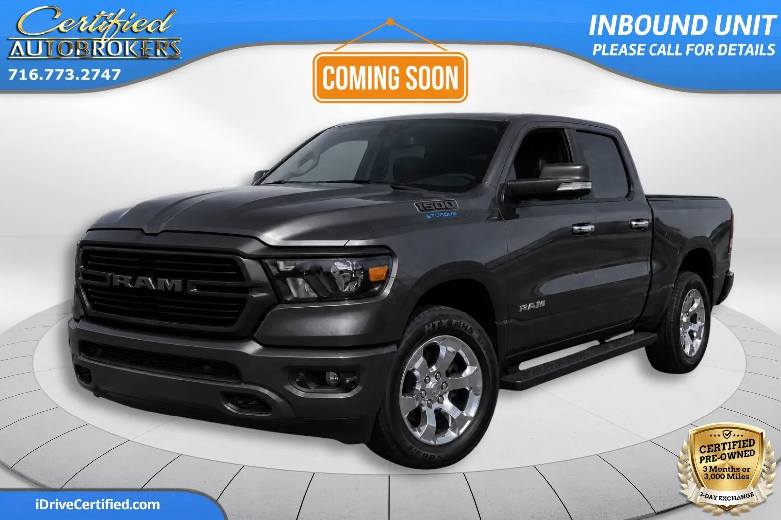 Gray 2021 Ram 1500 Big Horn 4x4 for sale in Grand Island, NY
