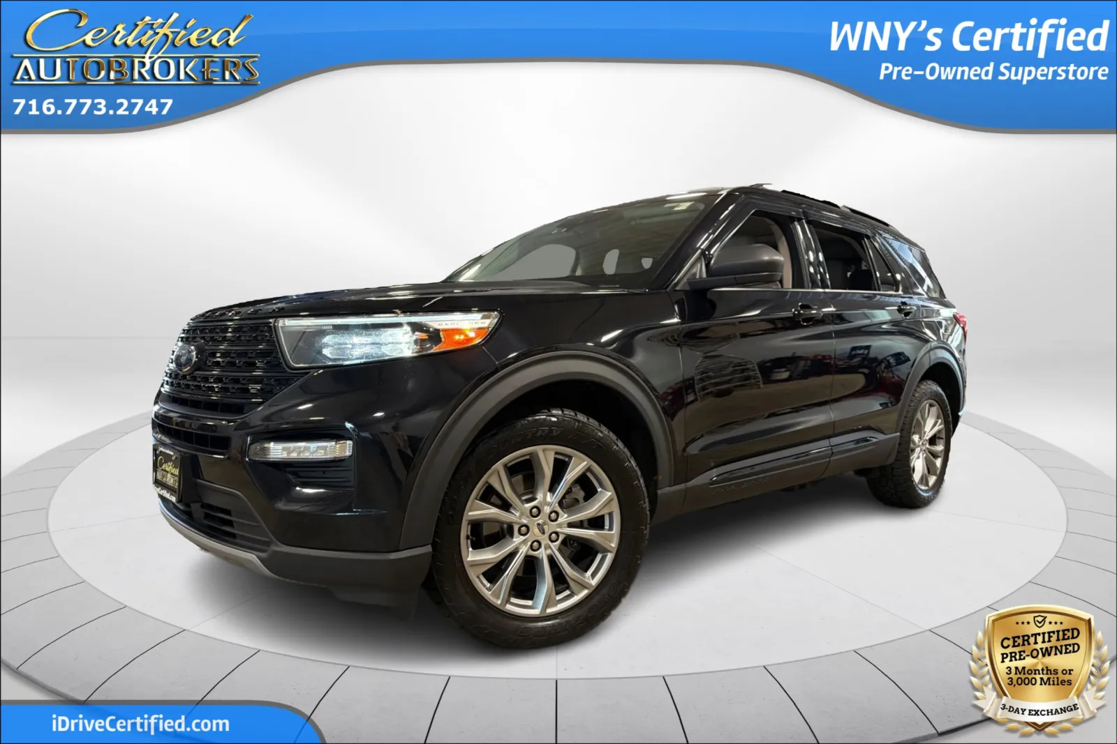 Black 2020 Ford Explorer XLT 4x4 for sale in Grand Island, NY