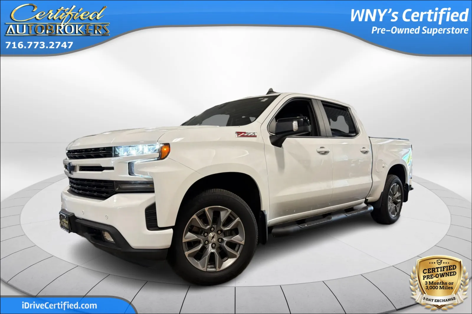 White 2021 Chevrolet Silverado 1500 RST Z71 4x4 for sale in Grand Island, NY