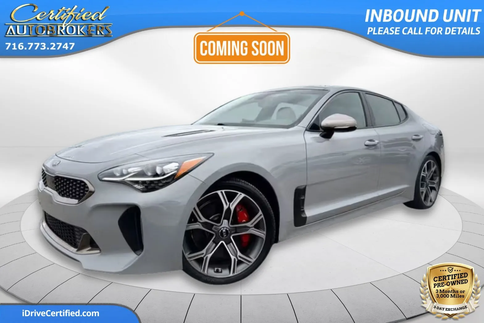 Silver 2019 Kia Stinger GT2 AWD for sale in Grand Island, NY
