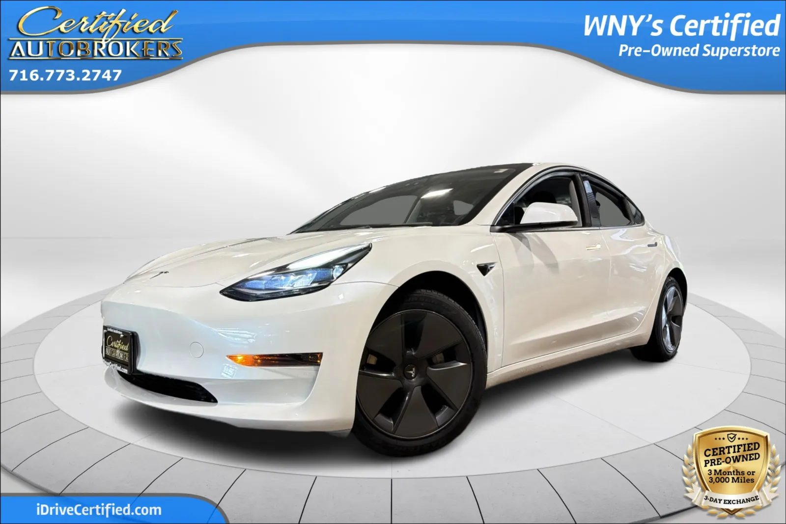 White 2023 Tesla Model 3 for sale in Grand Island, NY